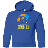 Sweatshirts Royal / YS Adventure Orange and Blue Youth Hoodie