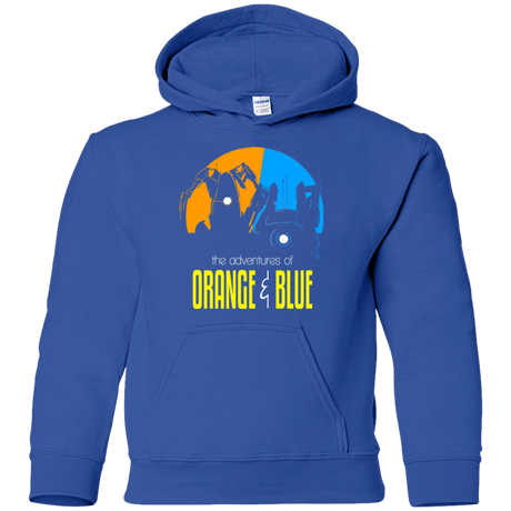 Sweatshirts Royal / YS Adventure Orange and Blue Youth Hoodie