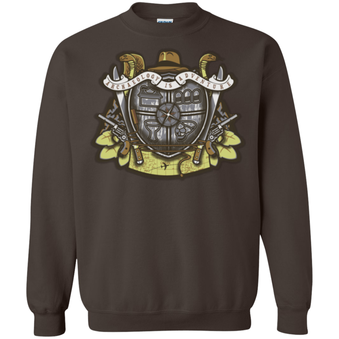 Sweatshirts Dark Chocolate / Small Adventurer's Crest Crewneck Sweatshirt