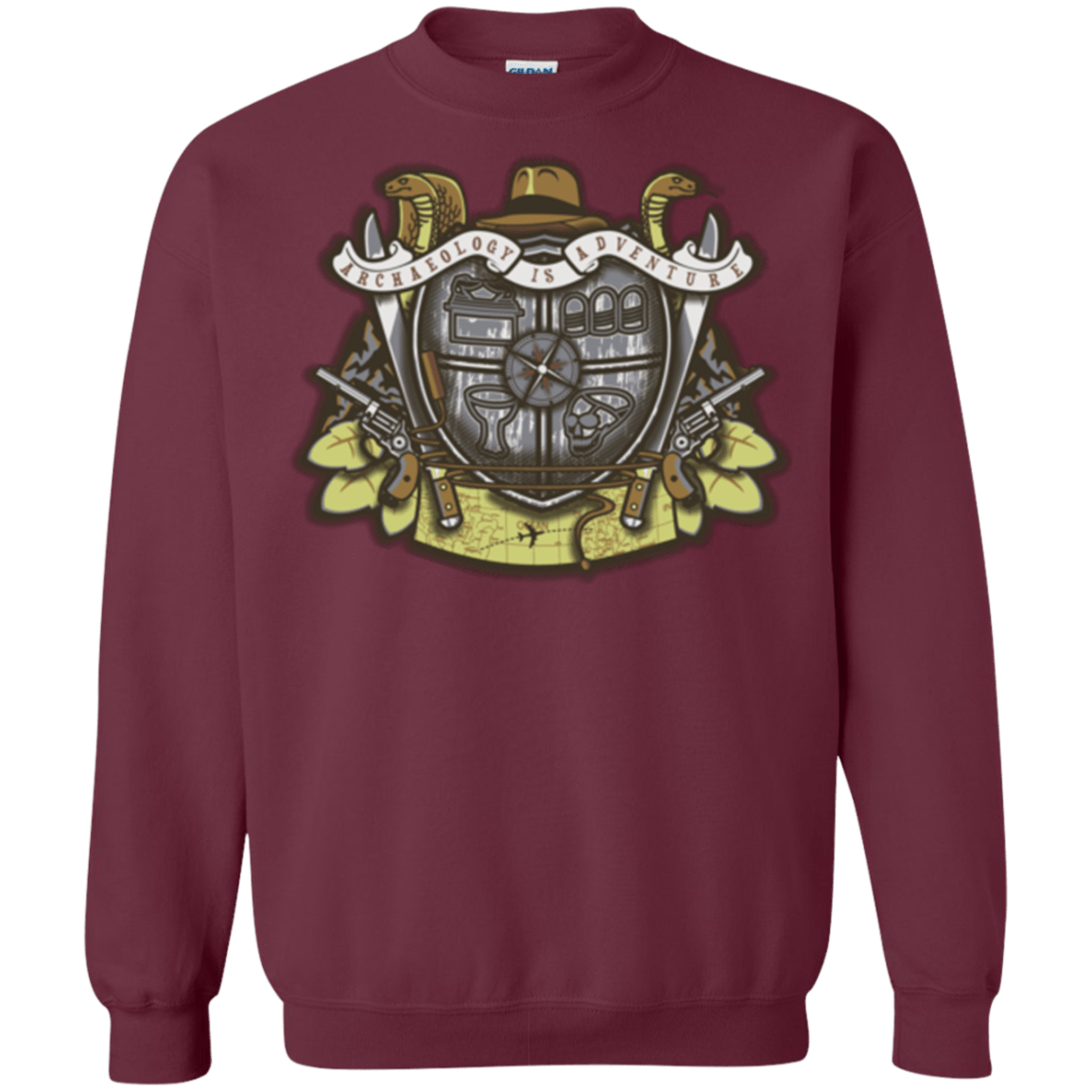 Sweatshirts Maroon / Small Adventurer's Crest Crewneck Sweatshirt