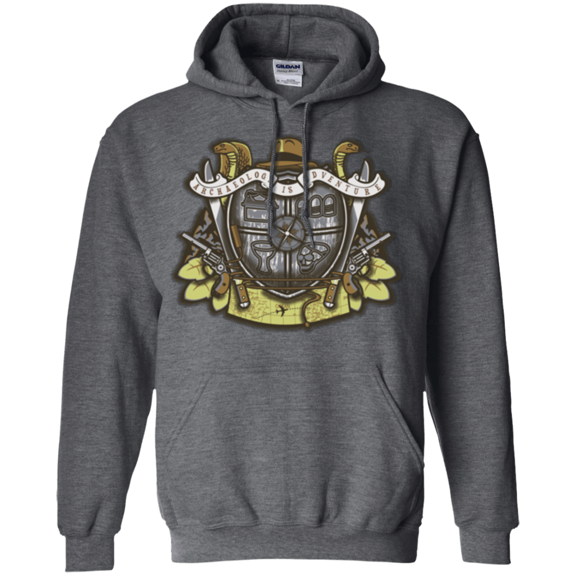 Sweatshirts Dark Heather / Small Adventurer's Crest Pullover Hoodie