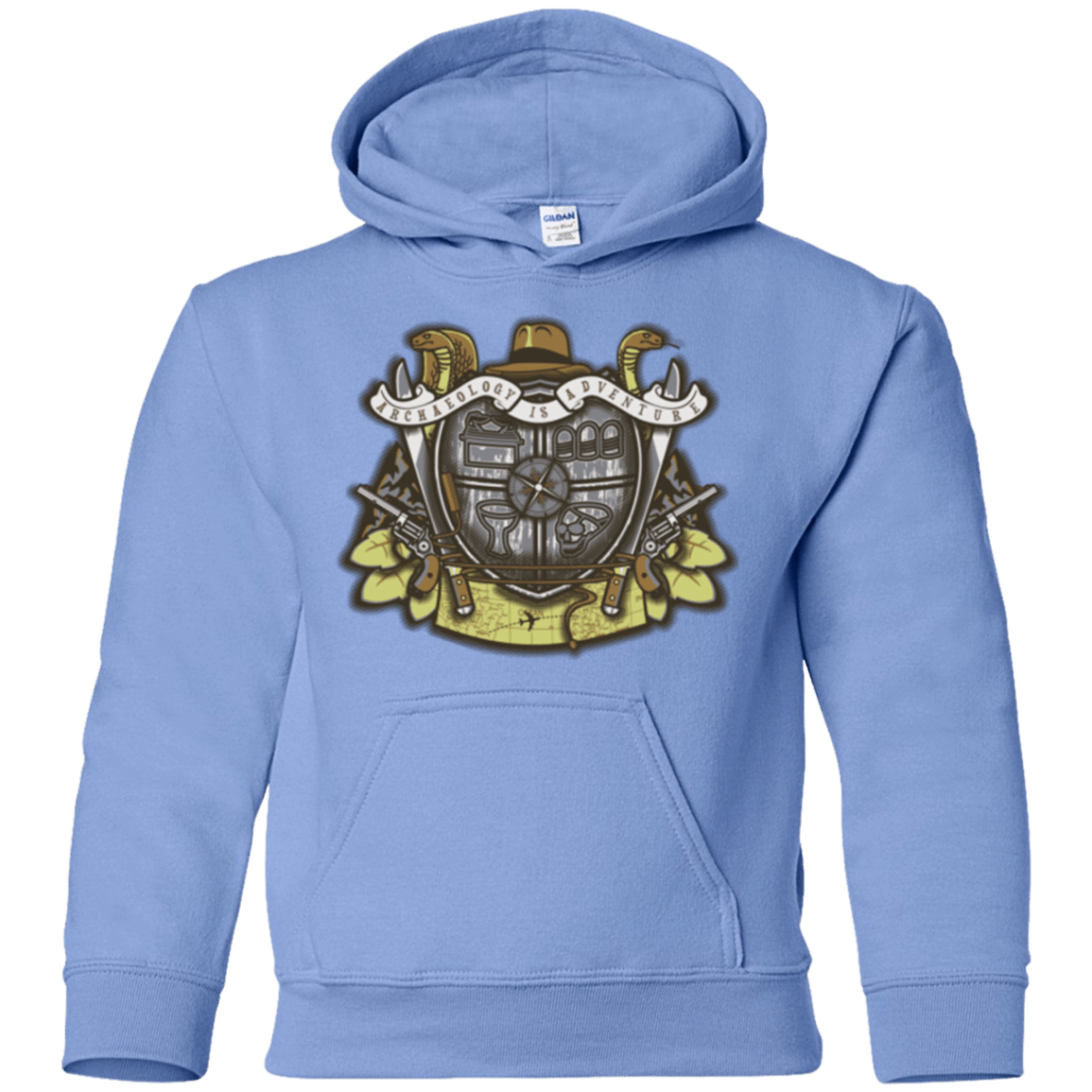 Sweatshirts Carolina Blue / YS Adventurer's Crest Youth Hoodie