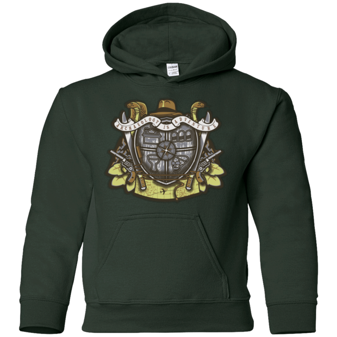 Sweatshirts Forest Green / YS Adventurer's Crest Youth Hoodie