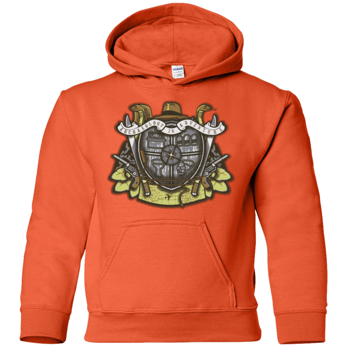 Sweatshirts Orange / YS Adventurer's Crest Youth Hoodie