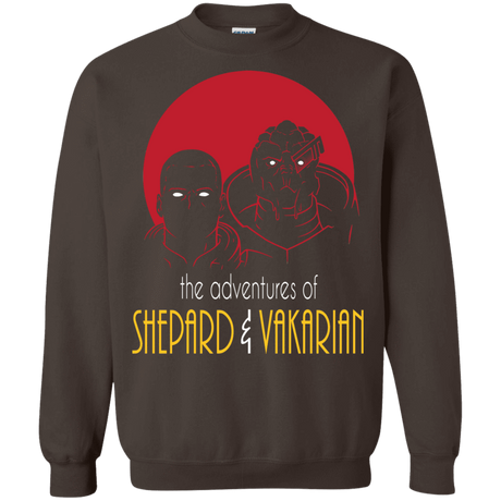 Sweatshirts Dark Chocolate / S Adventures of Broshep & Vakarian Crewneck Sweatshirt