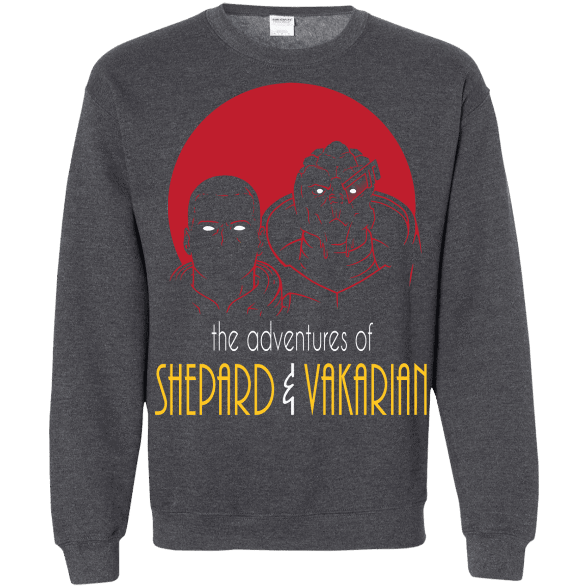 Sweatshirts Dark Heather / S Adventures of Broshep & Vakarian Crewneck Sweatshirt