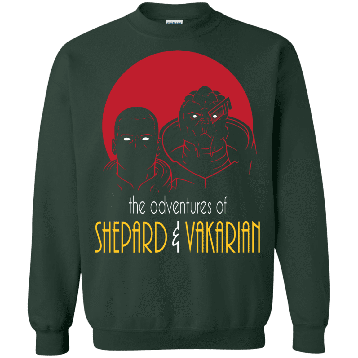 Sweatshirts Forest Green / S Adventures of Broshep & Vakarian Crewneck Sweatshirt