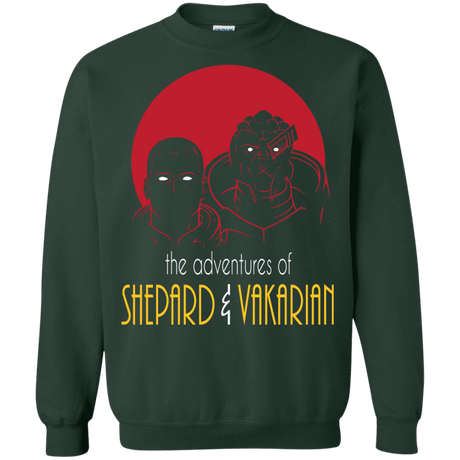 Sweatshirts Forest Green / S Adventures of Broshep & Vakarian Crewneck Sweatshirt