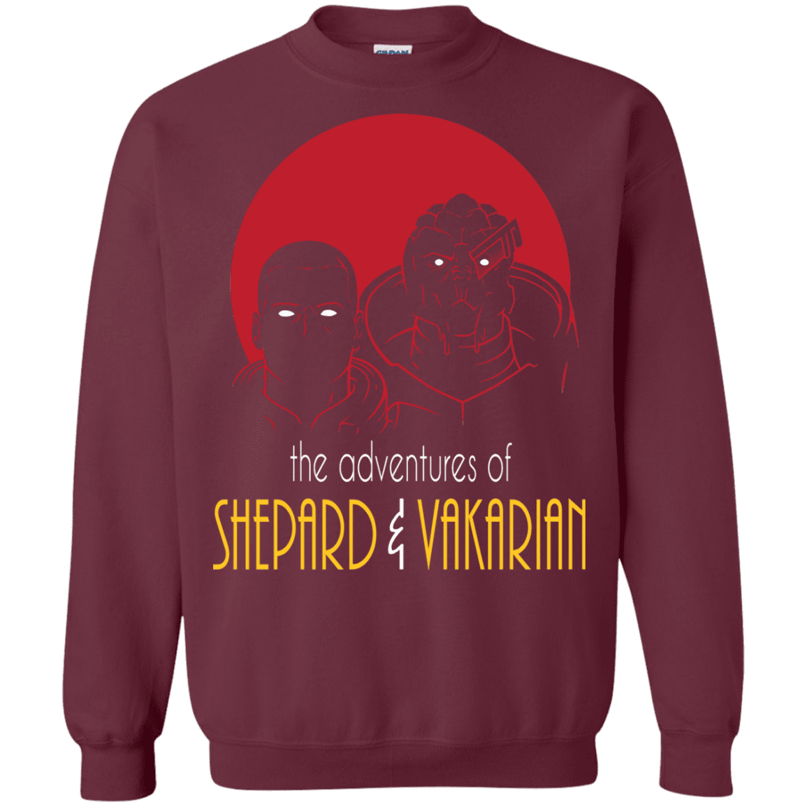 Sweatshirts Maroon / S Adventures of Broshep & Vakarian Crewneck Sweatshirt