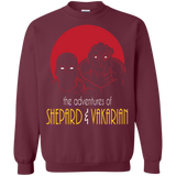 Sweatshirts Maroon / S Adventures of Broshep & Vakarian Crewneck Sweatshirt