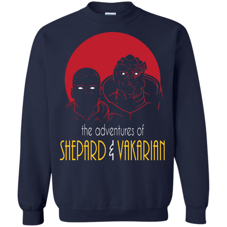 Sweatshirts Navy / S Adventures of Broshep & Vakarian Crewneck Sweatshirt