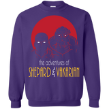 Sweatshirts Purple / S Adventures of Broshep & Vakarian Crewneck Sweatshirt