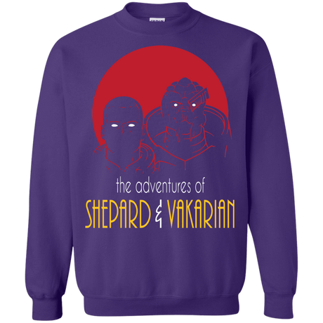 Sweatshirts Purple / S Adventures of Broshep & Vakarian Crewneck Sweatshirt