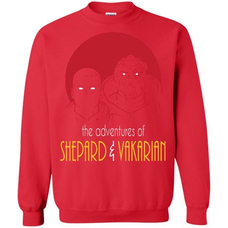 Sweatshirts Red / S Adventures of Broshep & Vakarian Crewneck Sweatshirt