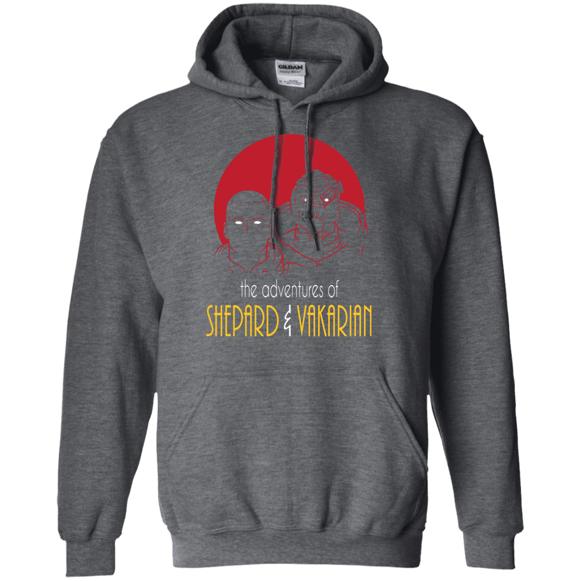 Sweatshirts Dark Heather / S Adventures of Broshep & Vakarian Pullover Hoodie