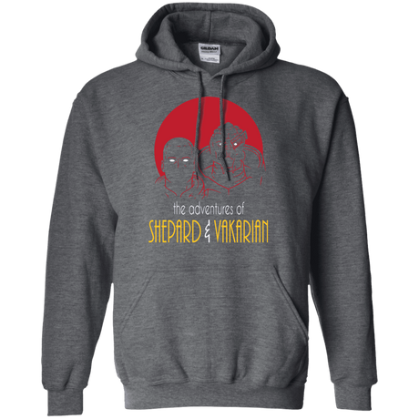 Sweatshirts Dark Heather / S Adventures of Broshep & Vakarian Pullover Hoodie