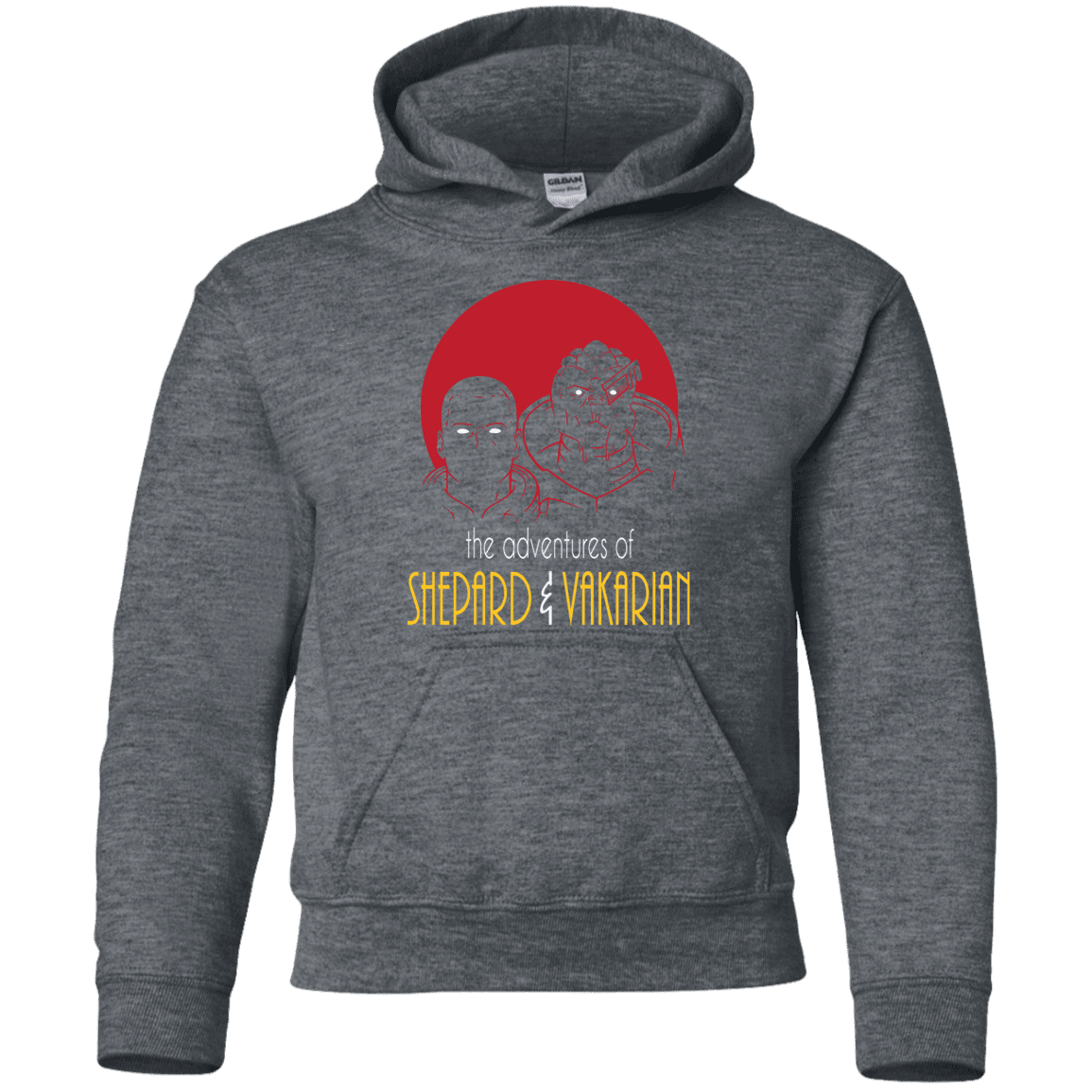 Sweatshirts Dark Heather / YS Adventures of Broshep & Vakarian Youth Hoodie