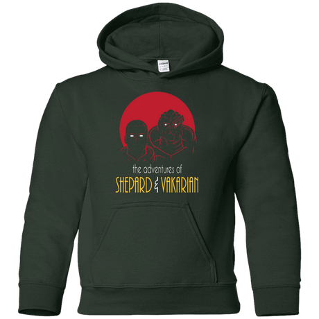 Sweatshirts Forest Green / YS Adventures of Broshep & Vakarian Youth Hoodie