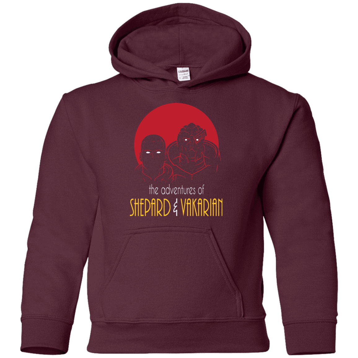 Sweatshirts Maroon / YS Adventures of Broshep & Vakarian Youth Hoodie