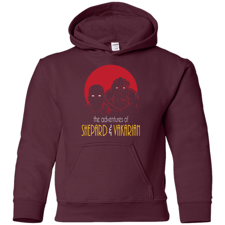 Sweatshirts Maroon / YS Adventures of Broshep & Vakarian Youth Hoodie