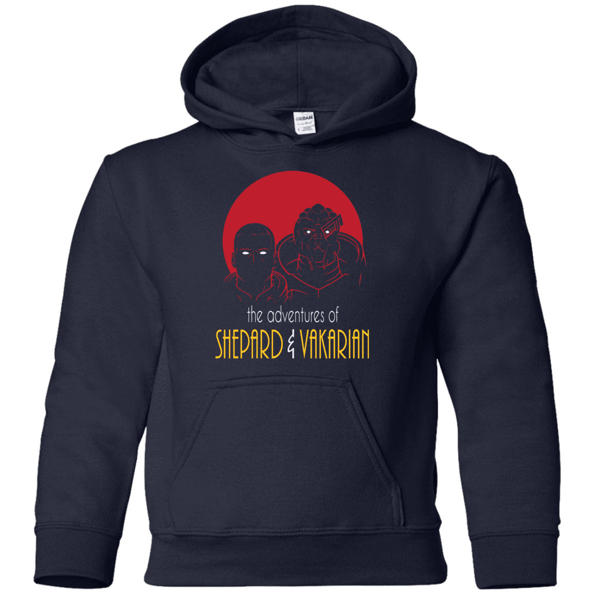 Sweatshirts Navy / YS Adventures of Broshep & Vakarian Youth Hoodie