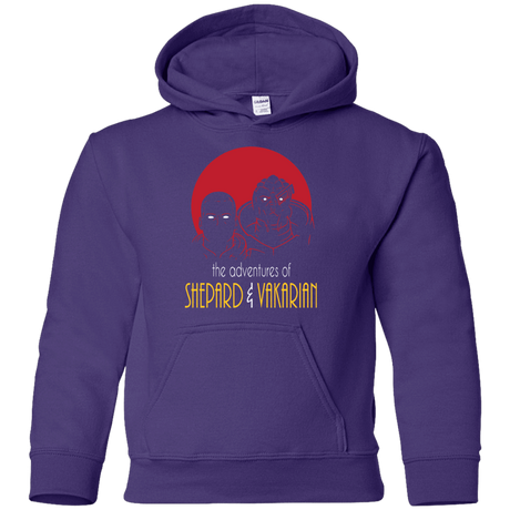 Sweatshirts Purple / YS Adventures of Broshep & Vakarian Youth Hoodie