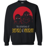 Sweatshirts Black / S Adventures of Femshep & Vakarian Crewneck Sweatshirt