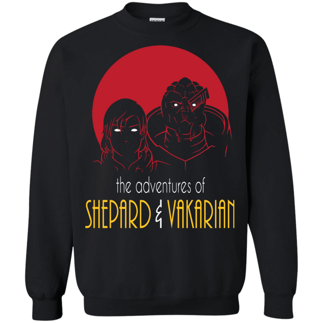 Sweatshirts Black / S Adventures of Femshep & Vakarian Crewneck Sweatshirt