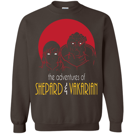 Sweatshirts Dark Chocolate / S Adventures of Femshep & Vakarian Crewneck Sweatshirt