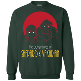 Sweatshirts Forest Green / S Adventures of Femshep & Vakarian Crewneck Sweatshirt