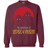 Sweatshirts Maroon / S Adventures of Femshep & Vakarian Crewneck Sweatshirt