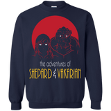 Sweatshirts Navy / S Adventures of Femshep & Vakarian Crewneck Sweatshirt