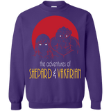 Sweatshirts Purple / S Adventures of Femshep & Vakarian Crewneck Sweatshirt