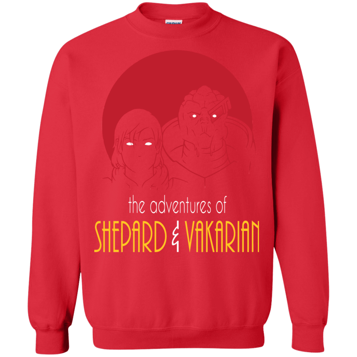 Sweatshirts Red / S Adventures of Femshep & Vakarian Crewneck Sweatshirt