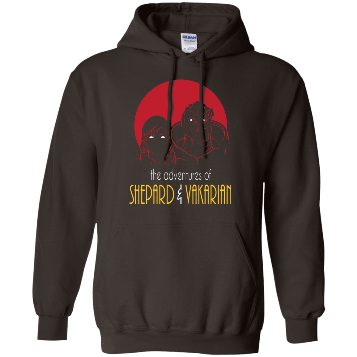 Sweatshirts Dark Chocolate / S Adventures of Femshep & Vakarian Pullover Hoodie