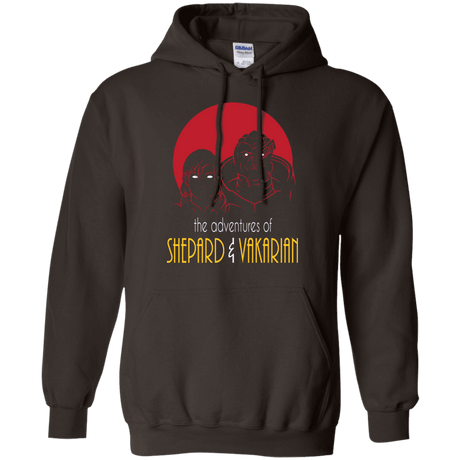 Sweatshirts Dark Chocolate / S Adventures of Femshep & Vakarian Pullover Hoodie