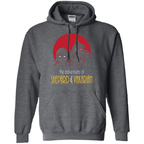 Sweatshirts Dark Heather / S Adventures of Femshep & Vakarian Pullover Hoodie