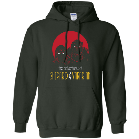 Sweatshirts Forest Green / S Adventures of Femshep & Vakarian Pullover Hoodie