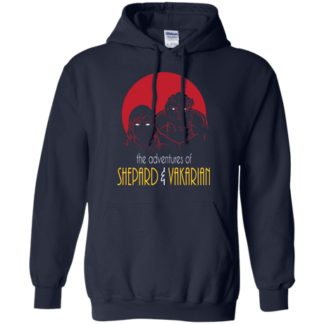 Sweatshirts Navy / S Adventures of Femshep & Vakarian Pullover Hoodie