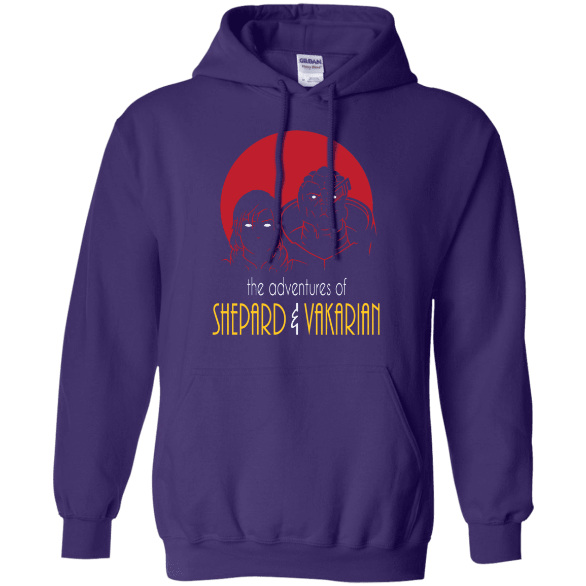 Sweatshirts Purple / S Adventures of Femshep & Vakarian Pullover Hoodie