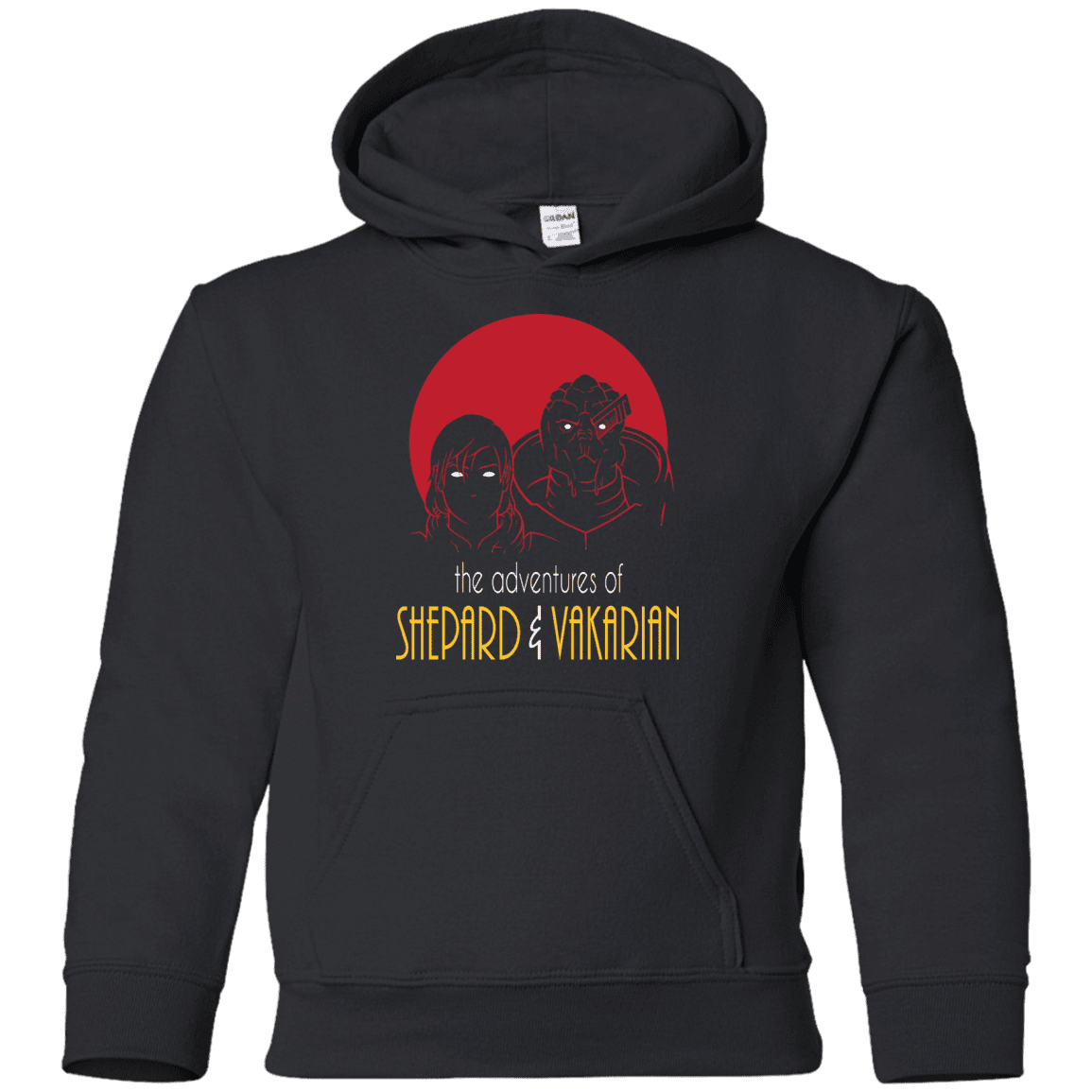 Sweatshirts Black / YS Adventures of Femshep & Vakarian Youth Hoodie