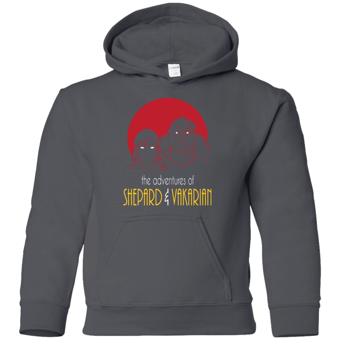 Sweatshirts Charcoal / YS Adventures of Femshep & Vakarian Youth Hoodie