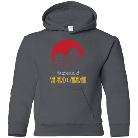 Sweatshirts Charcoal / YS Adventures of Femshep & Vakarian Youth Hoodie