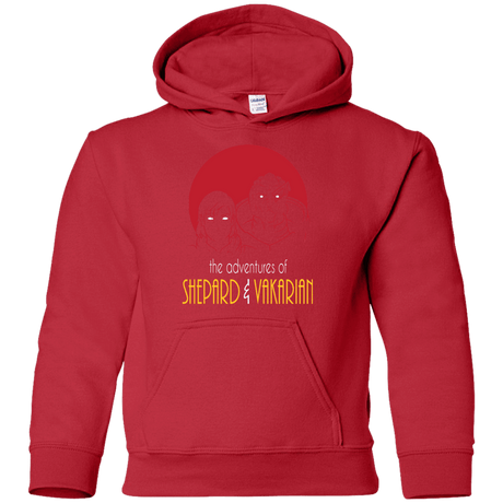 Sweatshirts Red / YS Adventures of Femshep & Vakarian Youth Hoodie