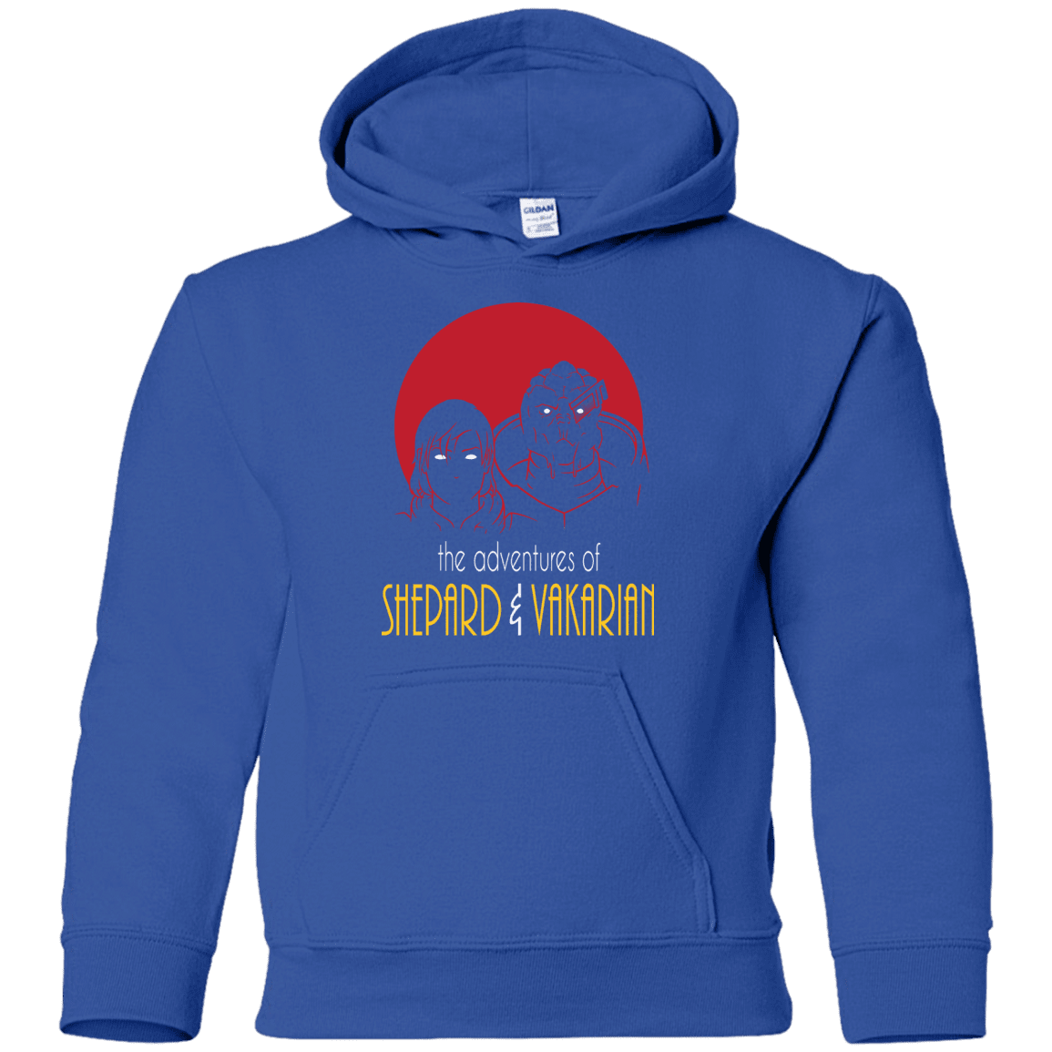 Sweatshirts Royal / YS Adventures of Femshep & Vakarian Youth Hoodie