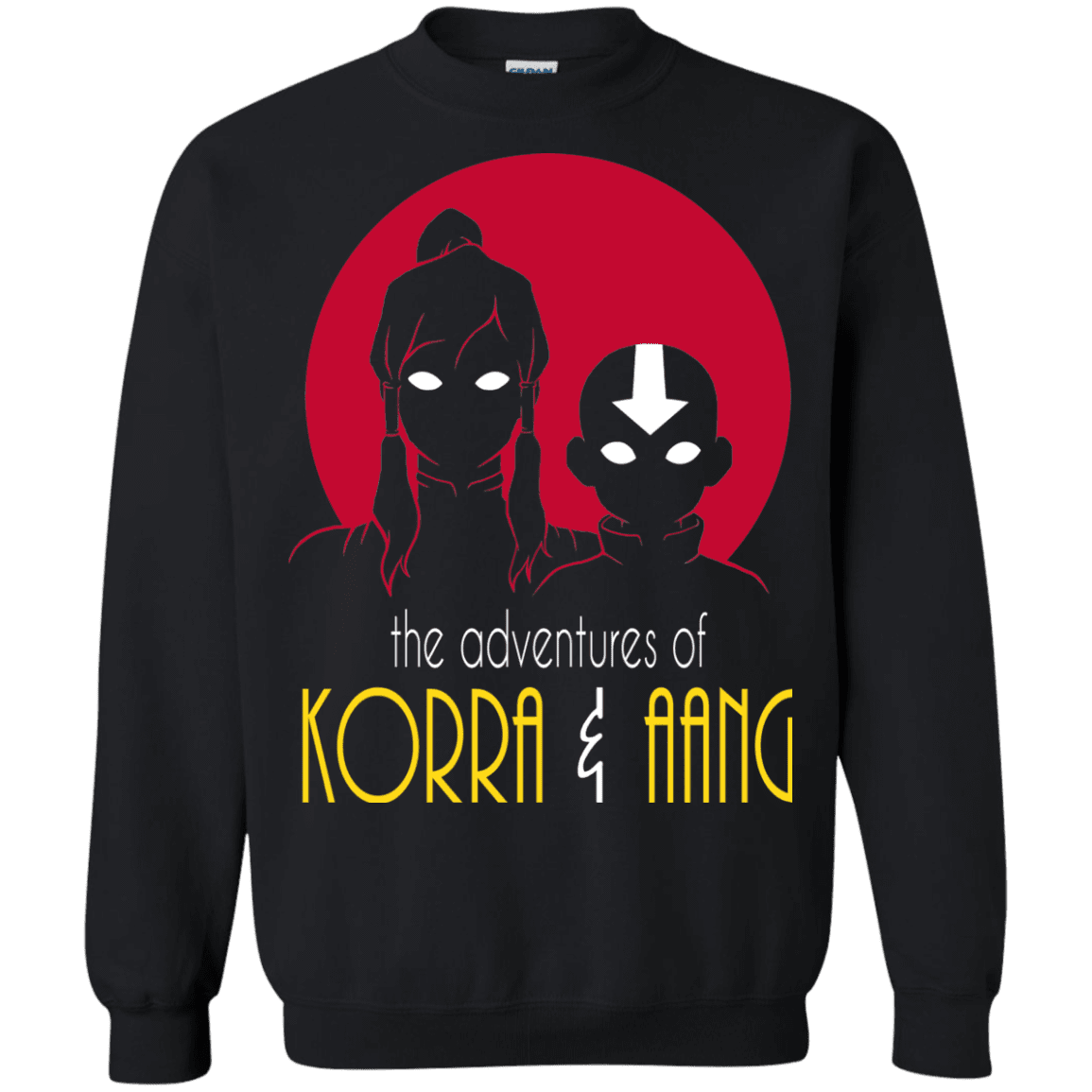 Sweatshirts Black / S Adventures of Korra & Aang Crewneck Sweatshirt