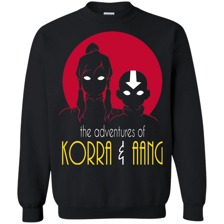 Sweatshirts Black / S Adventures of Korra & Aang Crewneck Sweatshirt