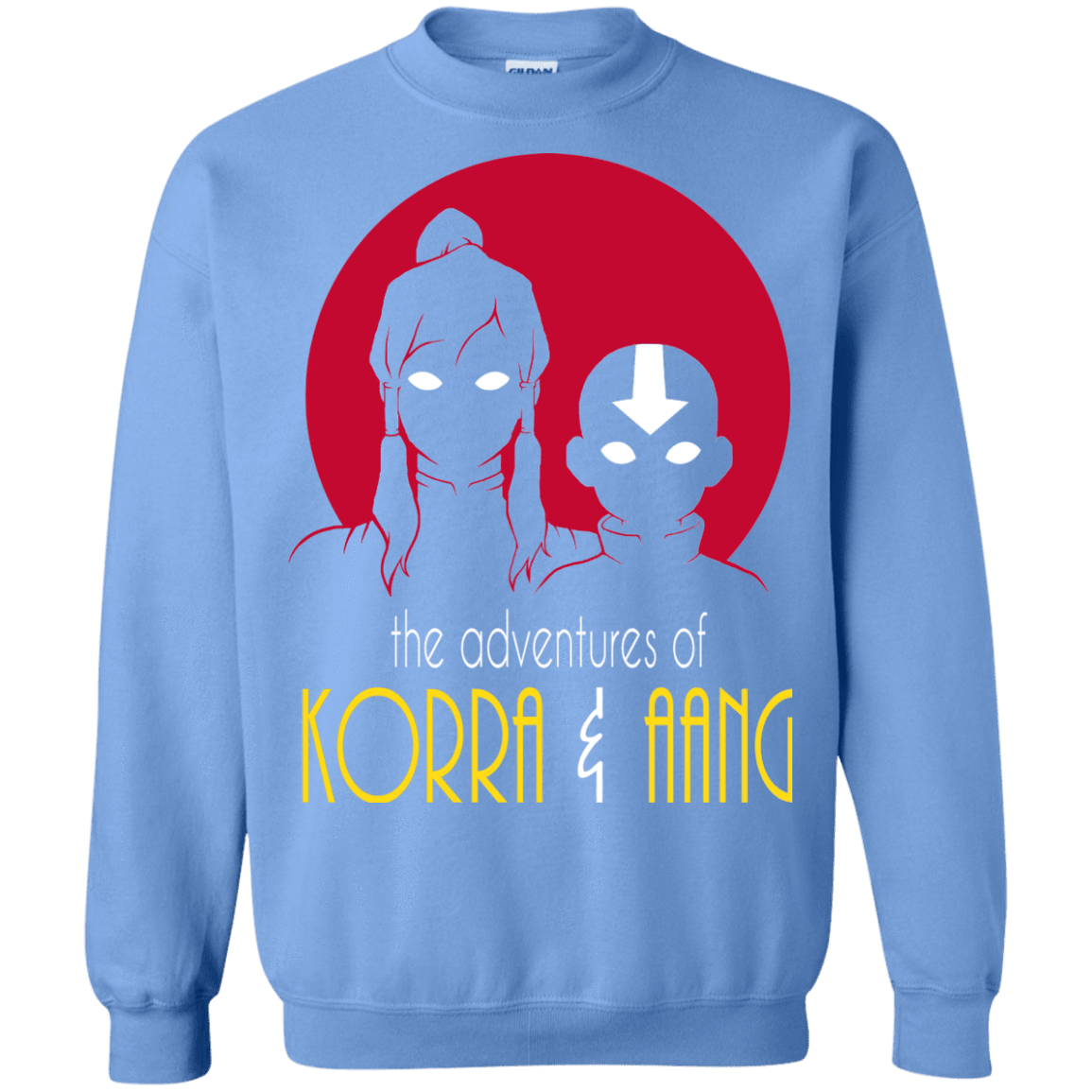 Sweatshirts Carolina Blue / S Adventures of Korra & Aang Crewneck Sweatshirt