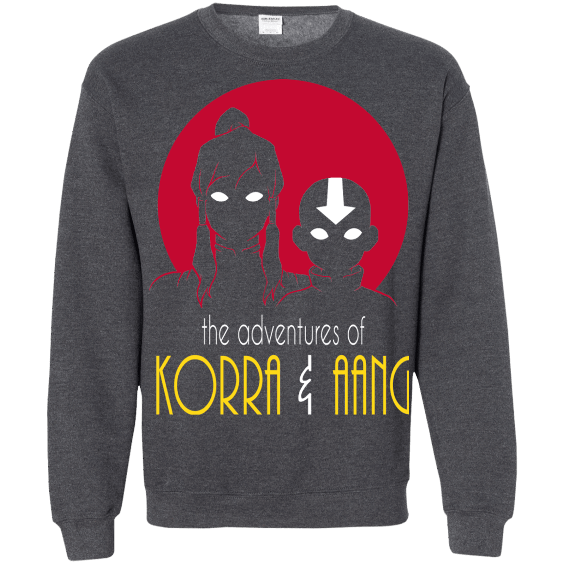 Sweatshirts Dark Heather / S Adventures of Korra & Aang Crewneck Sweatshirt