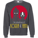 Sweatshirts Dark Heather / S Adventures of Korra & Aang Crewneck Sweatshirt